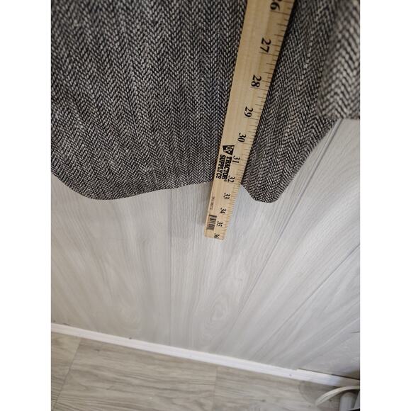 Stafford 100% Silk Men's Sport Coat 46L Salt & Pepper Church Business Preppy - Picture 9 of 11